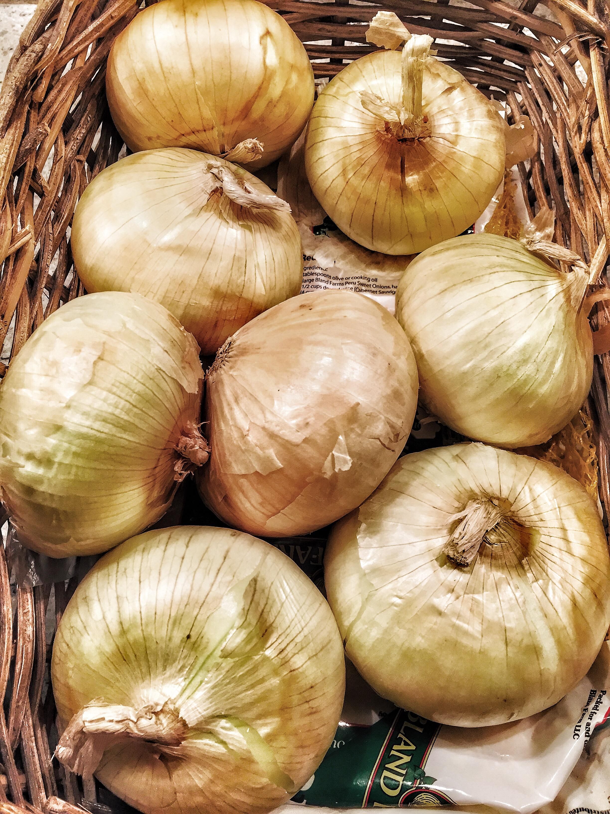 The Vidalia is a hybrid of the Granex onion, pictured here.