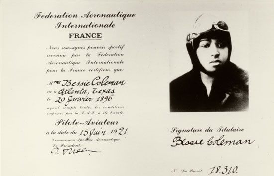 Coleman's pilot license.
