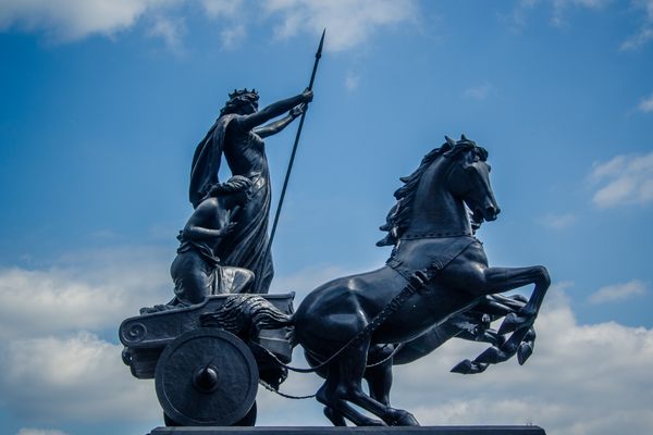 Thomas Thornycroft’s statue of Boadicea and her Daughters in London.
