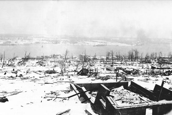 The devastated north end of Halifax