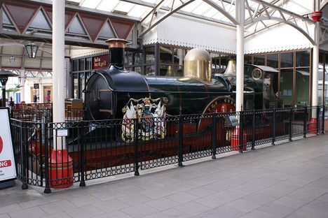 'The Queen' replica on display.