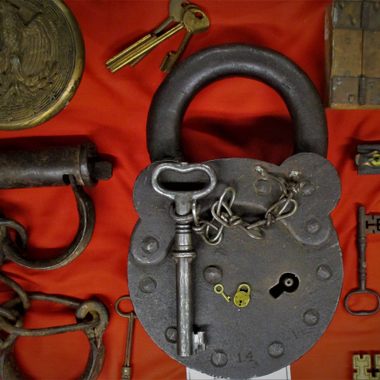 English Padlock and Leg Irons