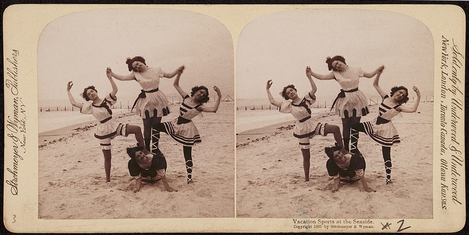 Vacation sports at Coney Island, 1898