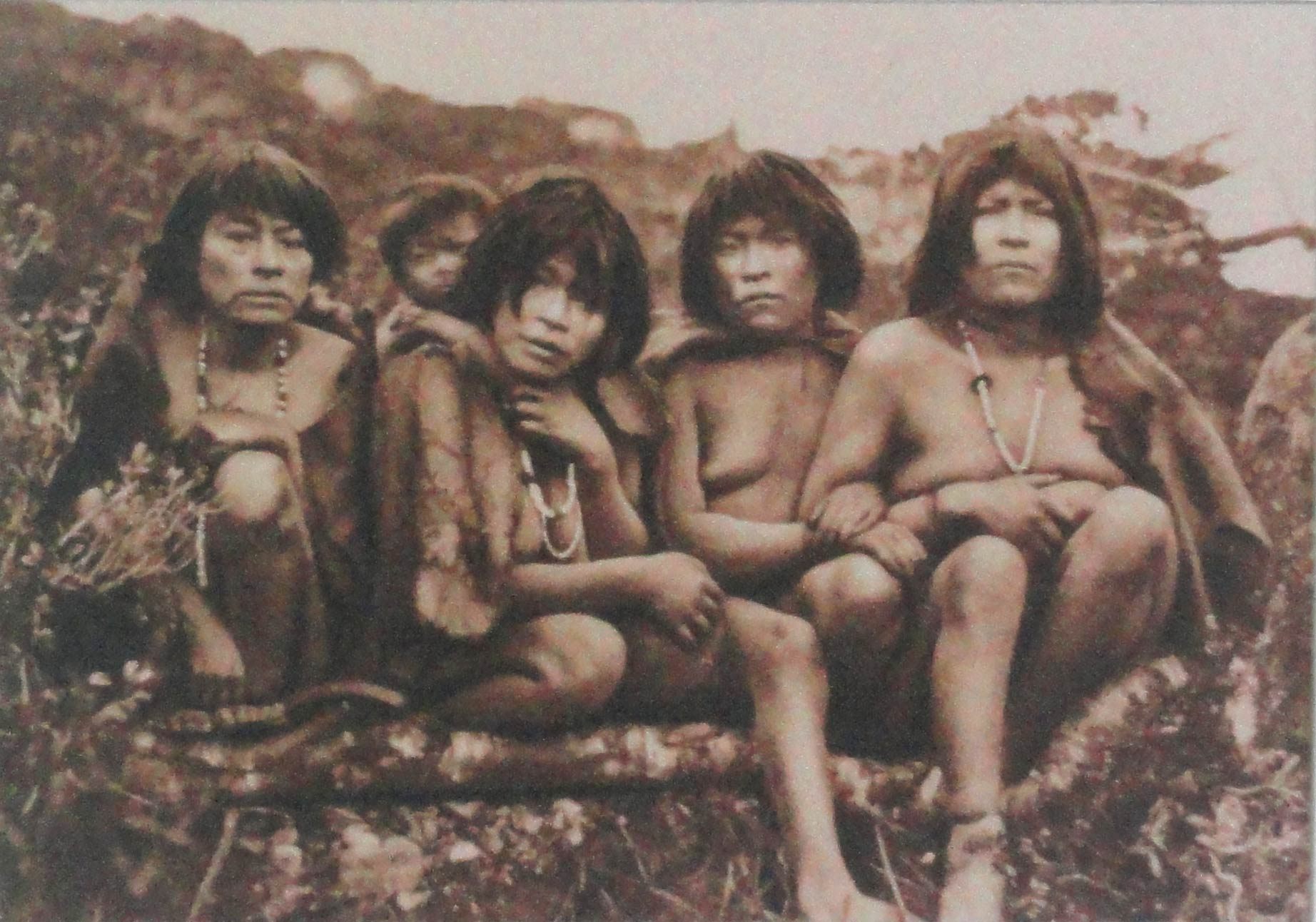 Members of the Yaghan tribe, 1883.