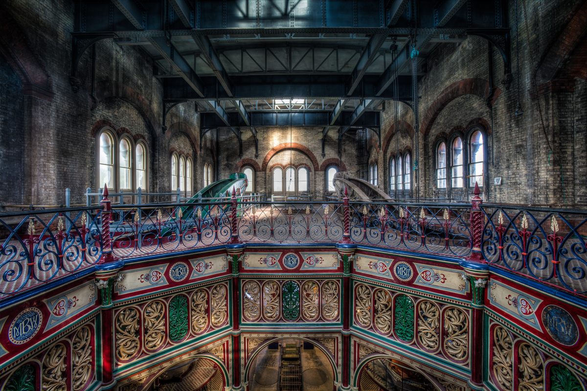London's Crossness Pumping Station is full of ornate details.