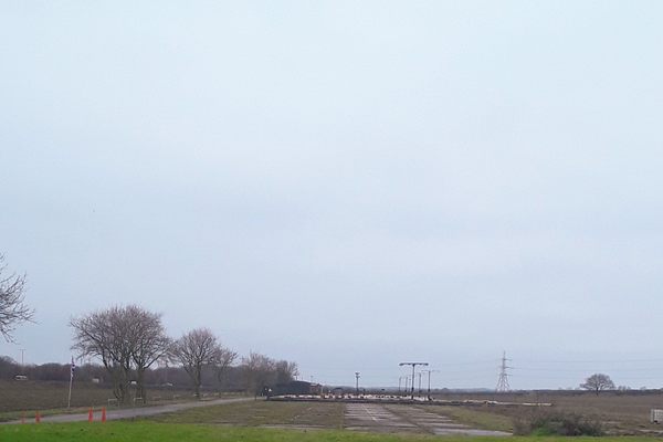 Northern end of the main runway  now houses a kart circuit 