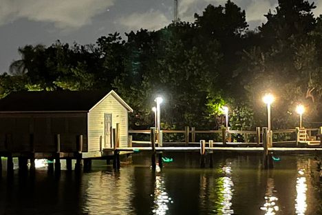 The dock at Cap’s Place