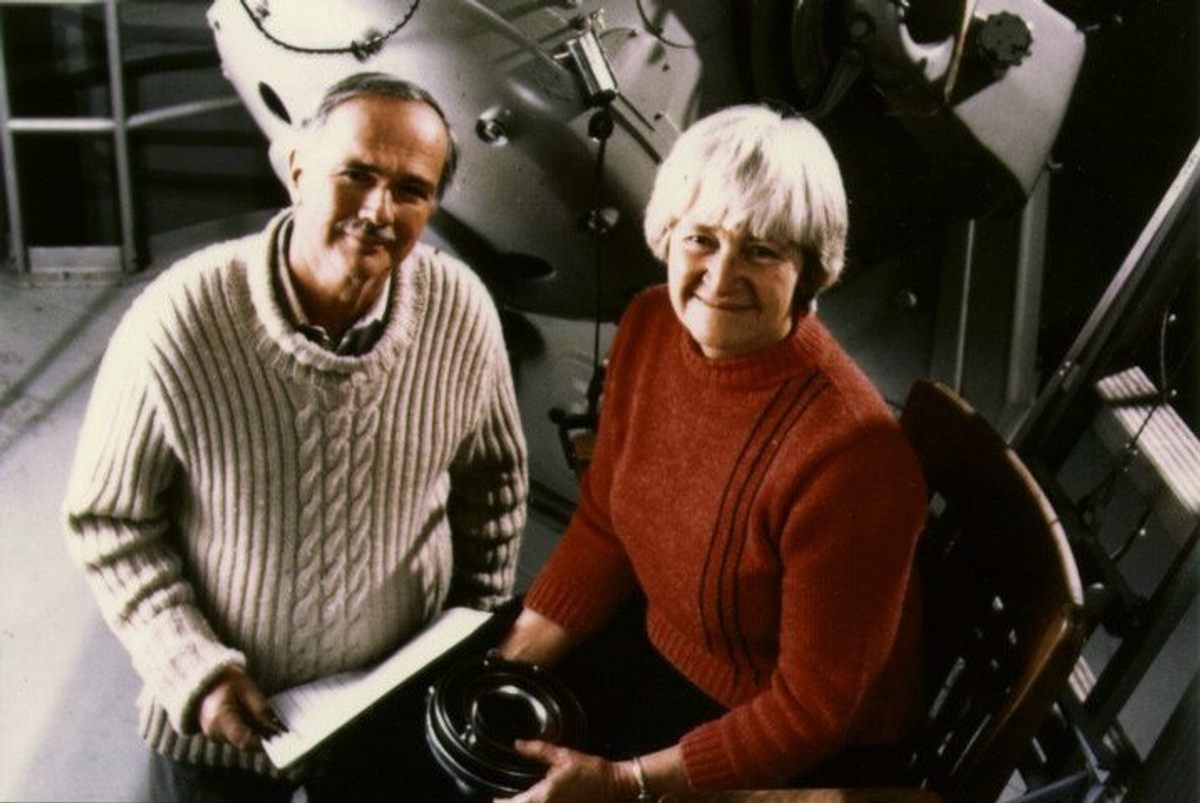 Eugene Shoemaker and his wife, fellow scientist Carolyn Shoemaker.