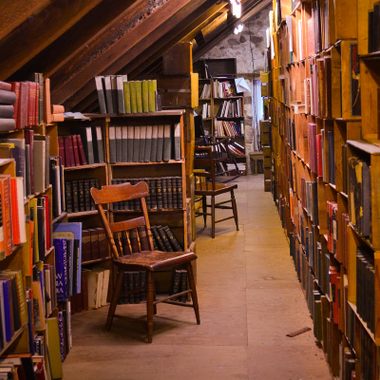 In the rafters of the Book Barn, dating back to 1822