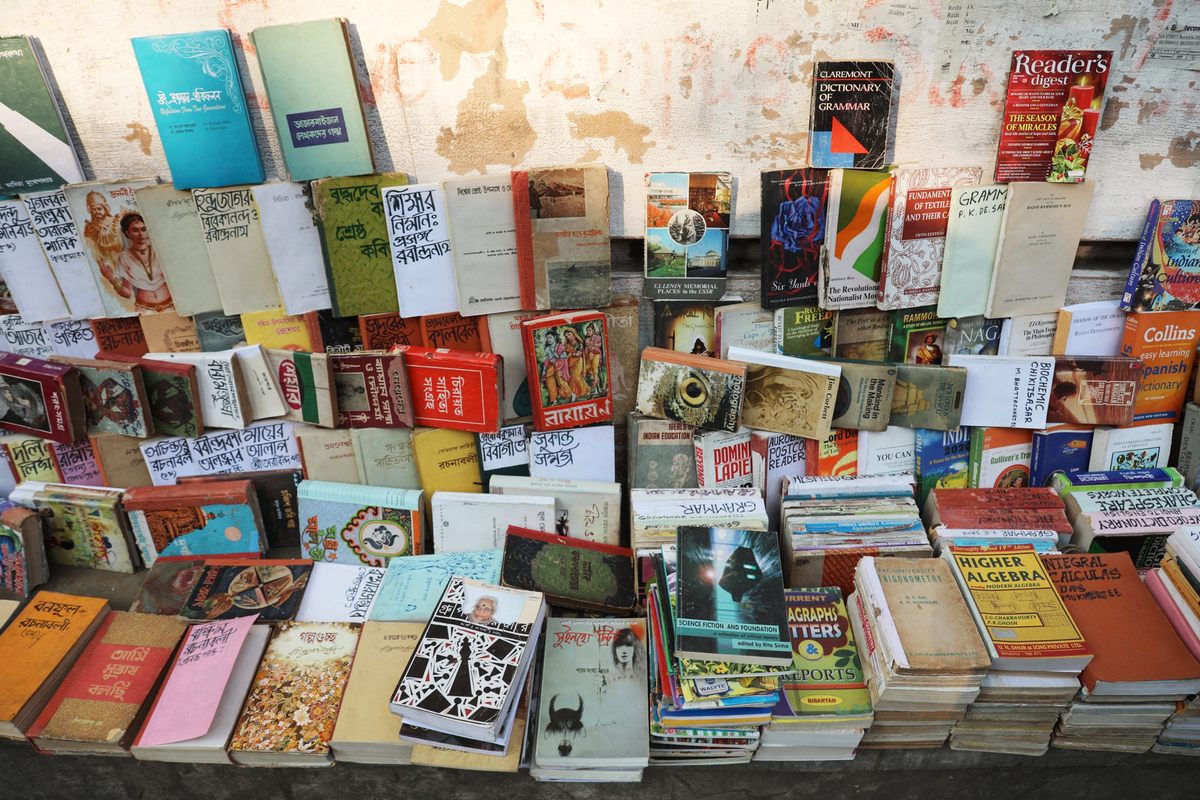A display of books at one of College Street's many shops.