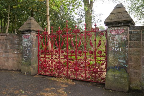 The entrance to Strawberry Field in 2021