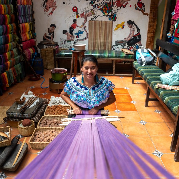 Weaver in San Juan La Laguna