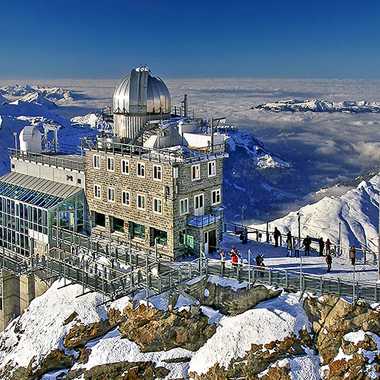 Aerial view of Sphinx Observatory