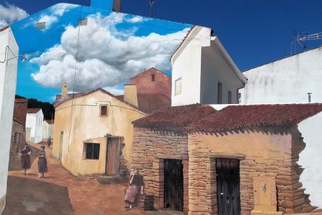 Trampantojo Art of Romangordo.
