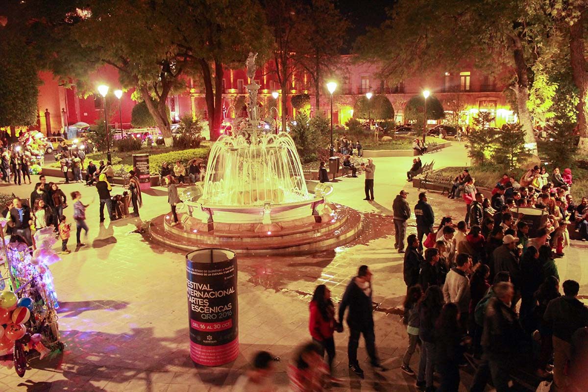 Jardín Zenea in Querétaro. 