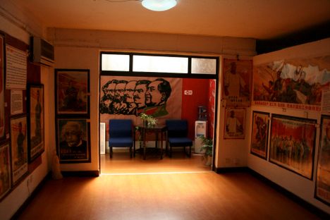 The museum entryway.