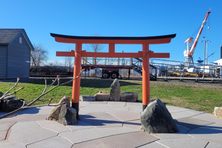 Torii Gate (foreground), BIW's Crane 11 (background)