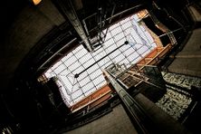 The glass-ceilinged atrium of the Bradbury Building was inspired by Edward Bellamy’s utopian literature.