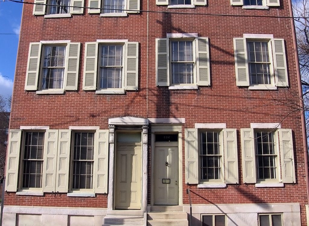 Poe's house in Philadelphia, where he composed "The Tell-Tale Heart" and "The Gold Bug."