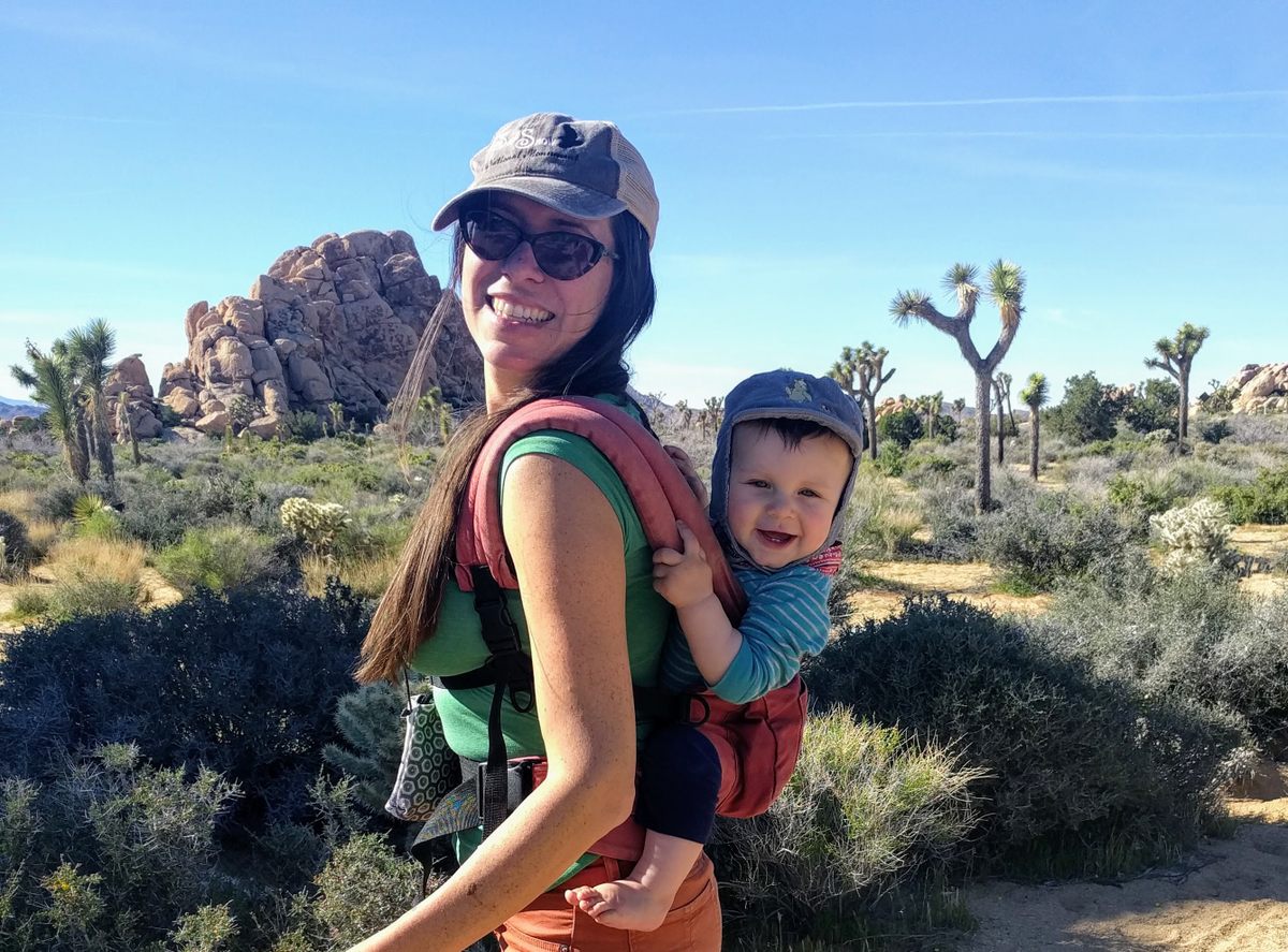 Juniper Harrower conducted a lot of a field work with her son and mom in tow.