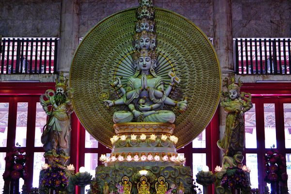 An interior view of Kong Meng San Phor Kark See Monastery.