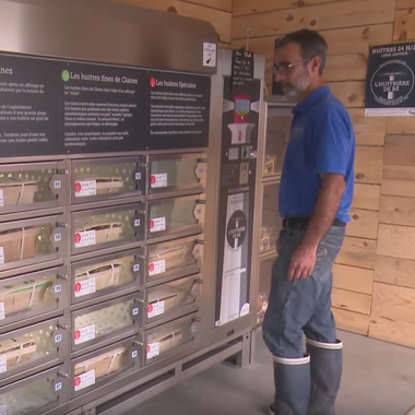 Oyster vending machine