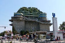 Hamburg’s “green bunker” repurposes World War II weaponry.