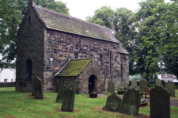 Escomb Church and graveyard.