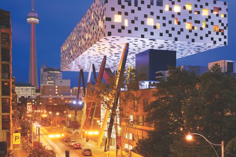 Rosalie Sharp Centre for Design in the iconic Toronto cityscape.