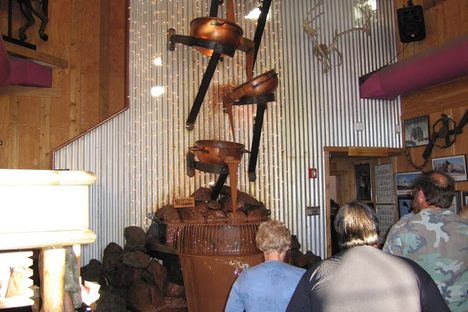 Chocolate waterfall