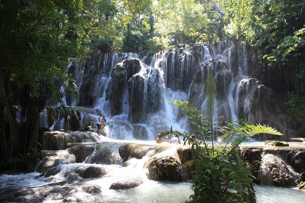 Waterfalls and pools.