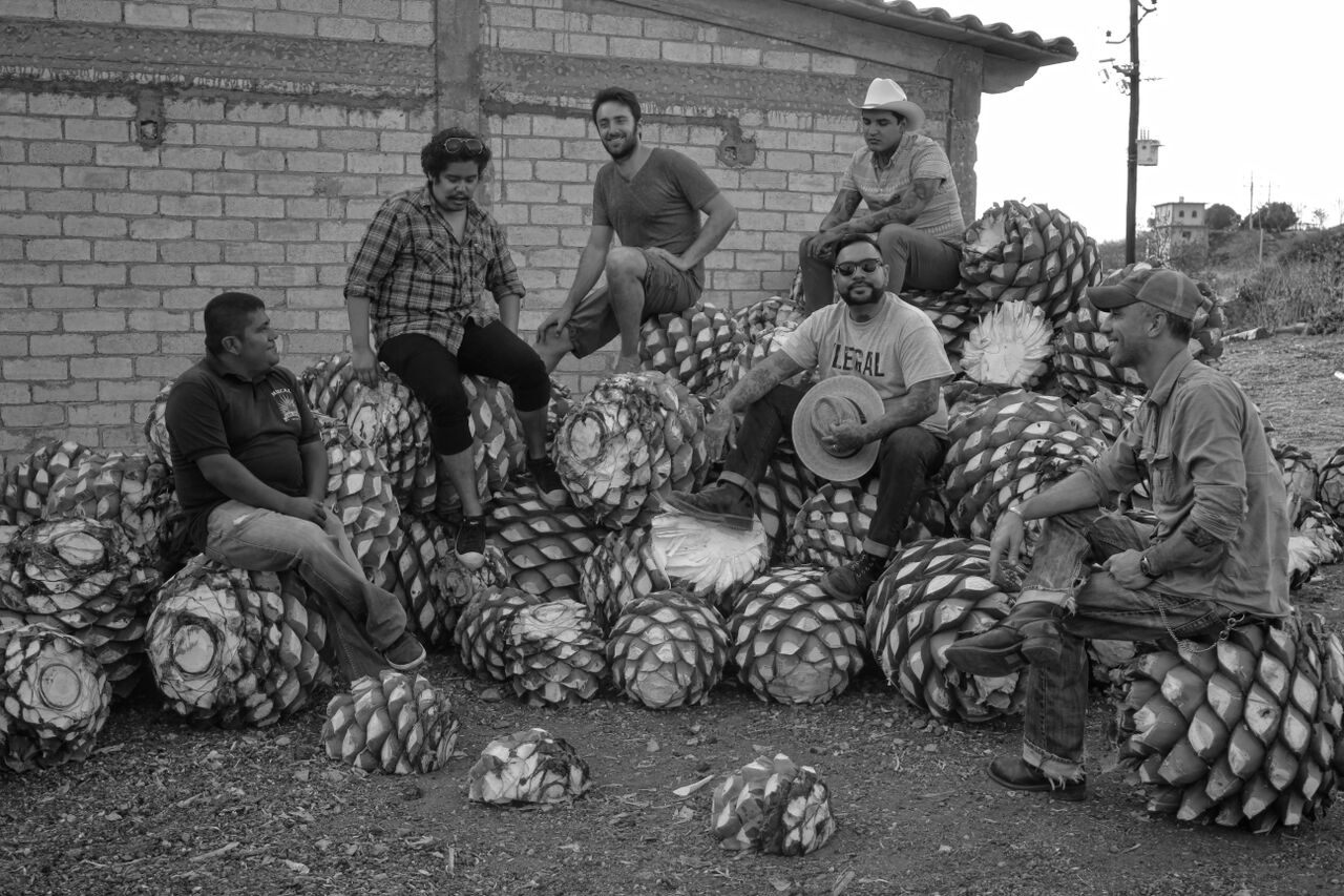 Mezcal is made from the hearts of the agave plant, which are roasted in clay ovens for days before fermentation and distilling.