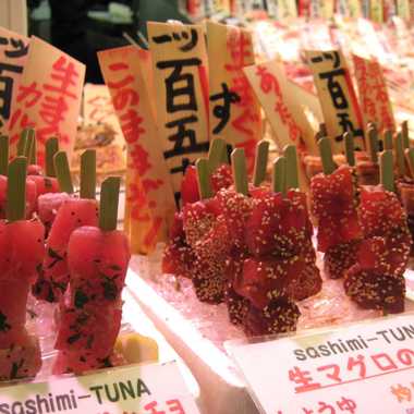 Sashimi on a stick.