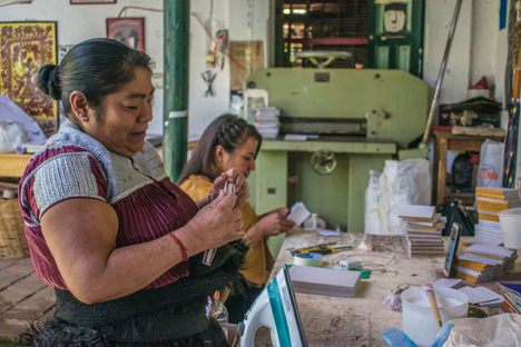 The Taller Leñateros—“Woodlanders Workshop”—has been operating since 1975, using recycled materials and ancient bookmaking techniques. 