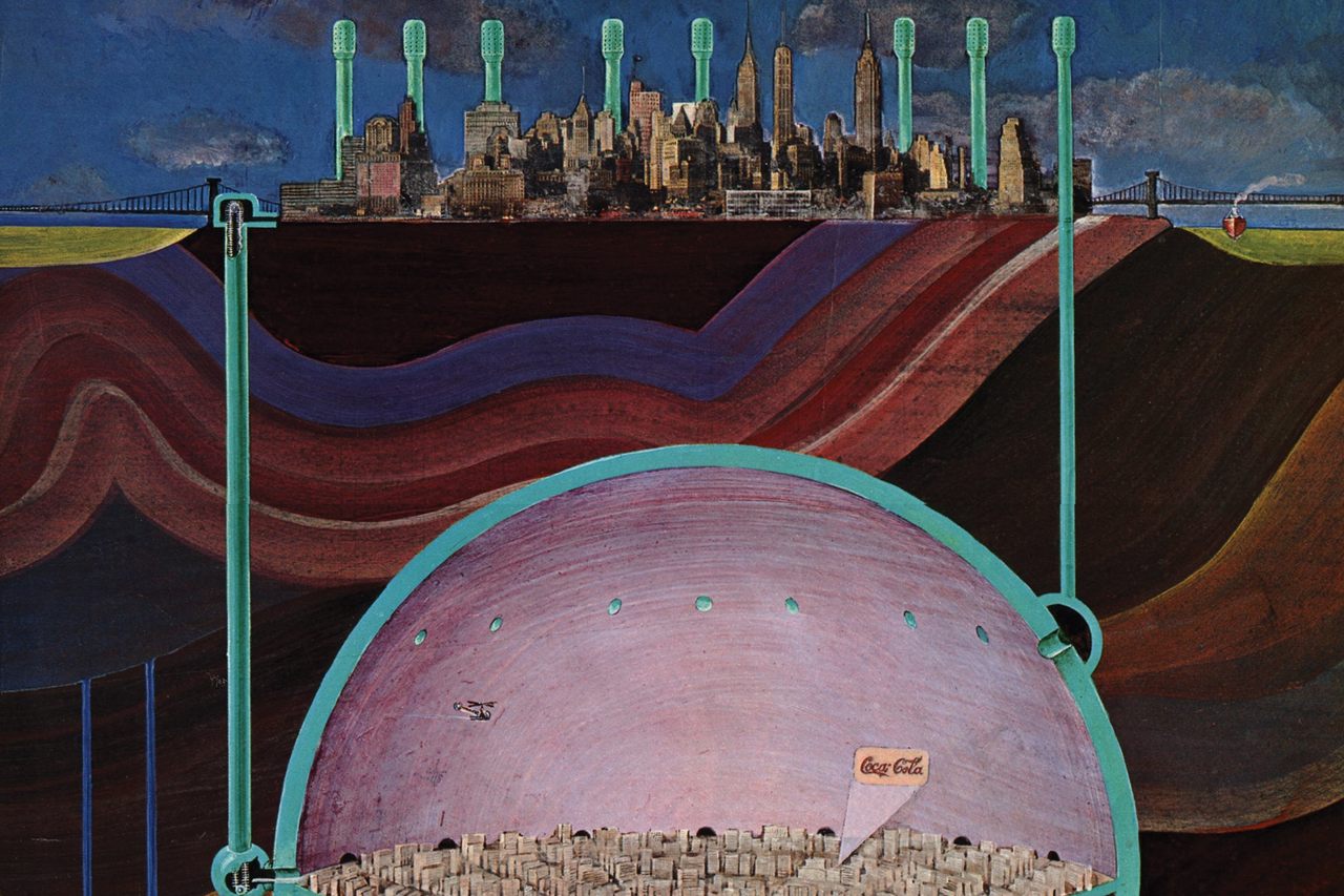 In Oscar Newman's sci-fi fantasy, New York City has a nuclear metropolis deep underground. 