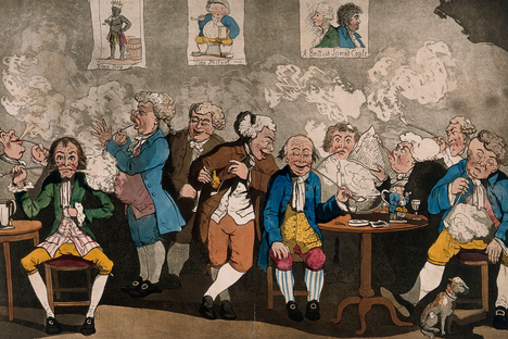 Like men's club houses, molly houses were also places people went simply to socialize, gossip, drink and smoke.