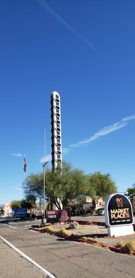 World's Tallest Thermometer: world record set in Baker, California
