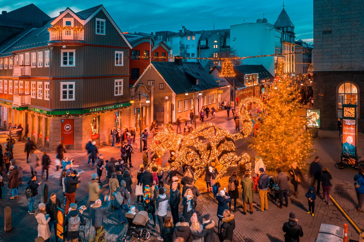 Christmas celebrations in the Icelandic city of Reykjavík include a giant cat that’s mean to kids.