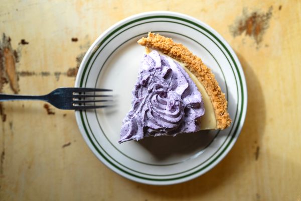 Order the “Eye of the Tiger,” a special lemon icebox pie with a blueberry topping.