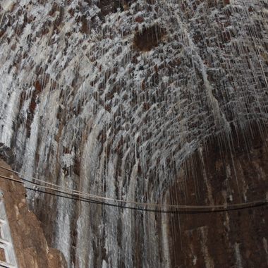 Inside one of the massive chambers
