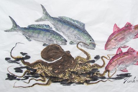 Gyotaku, the art that turns fishermen into artists.