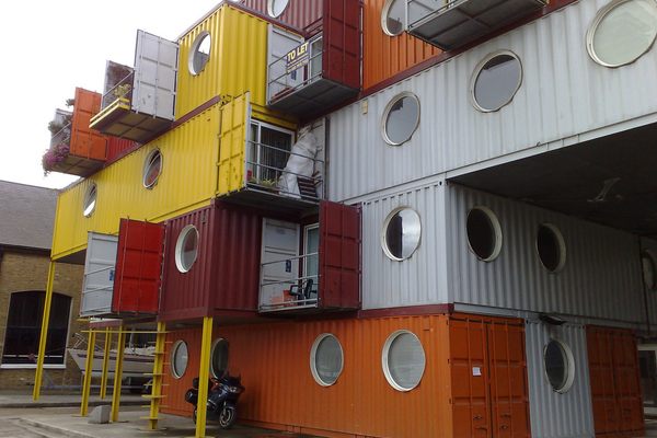 Container City on London’s Trinity Buoy Wharf.