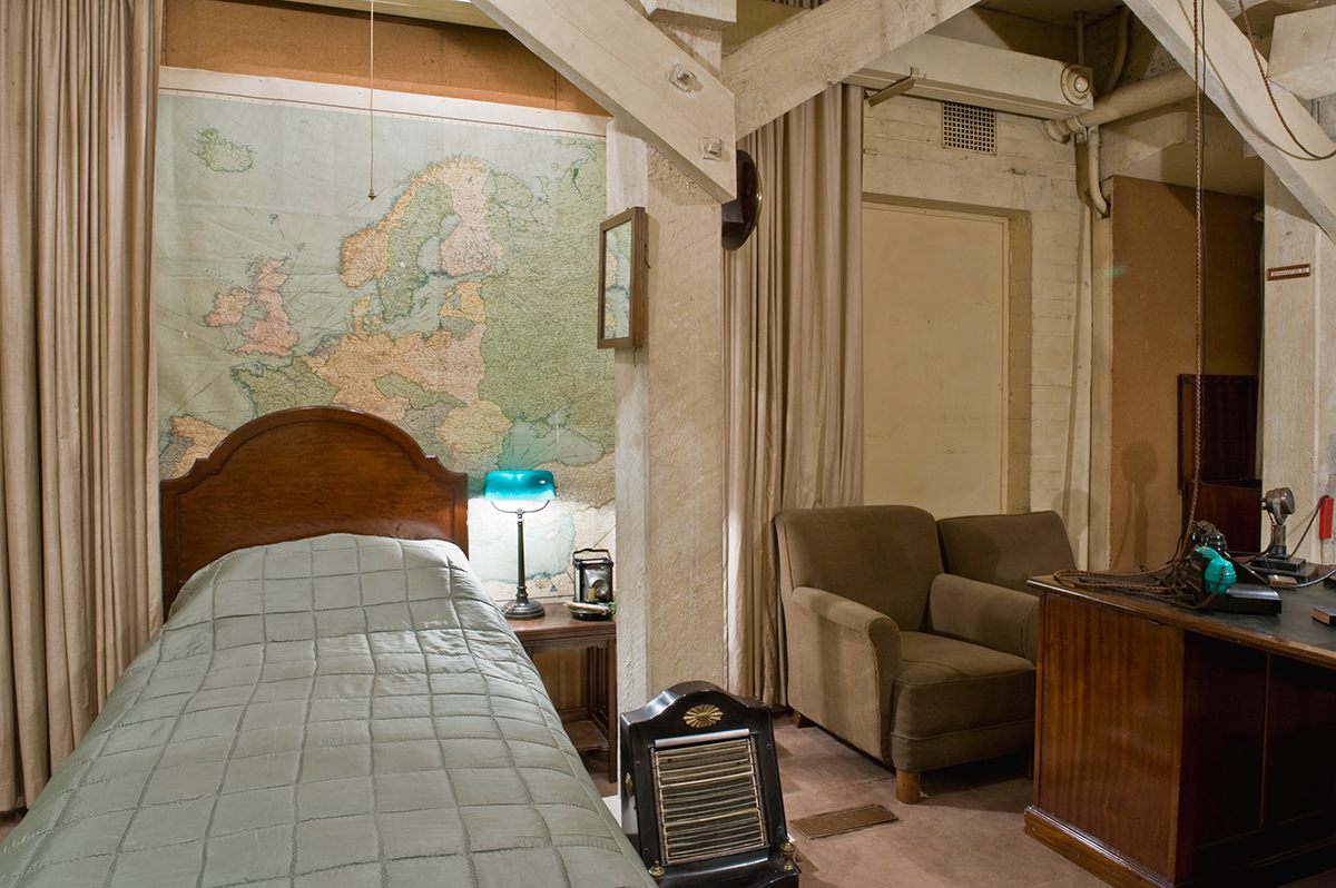 Churchill’s War Rooms bedroom.