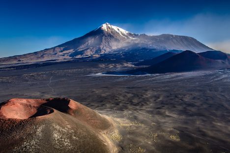 Volcanoes on Russia's Kamchatka Peninsula.