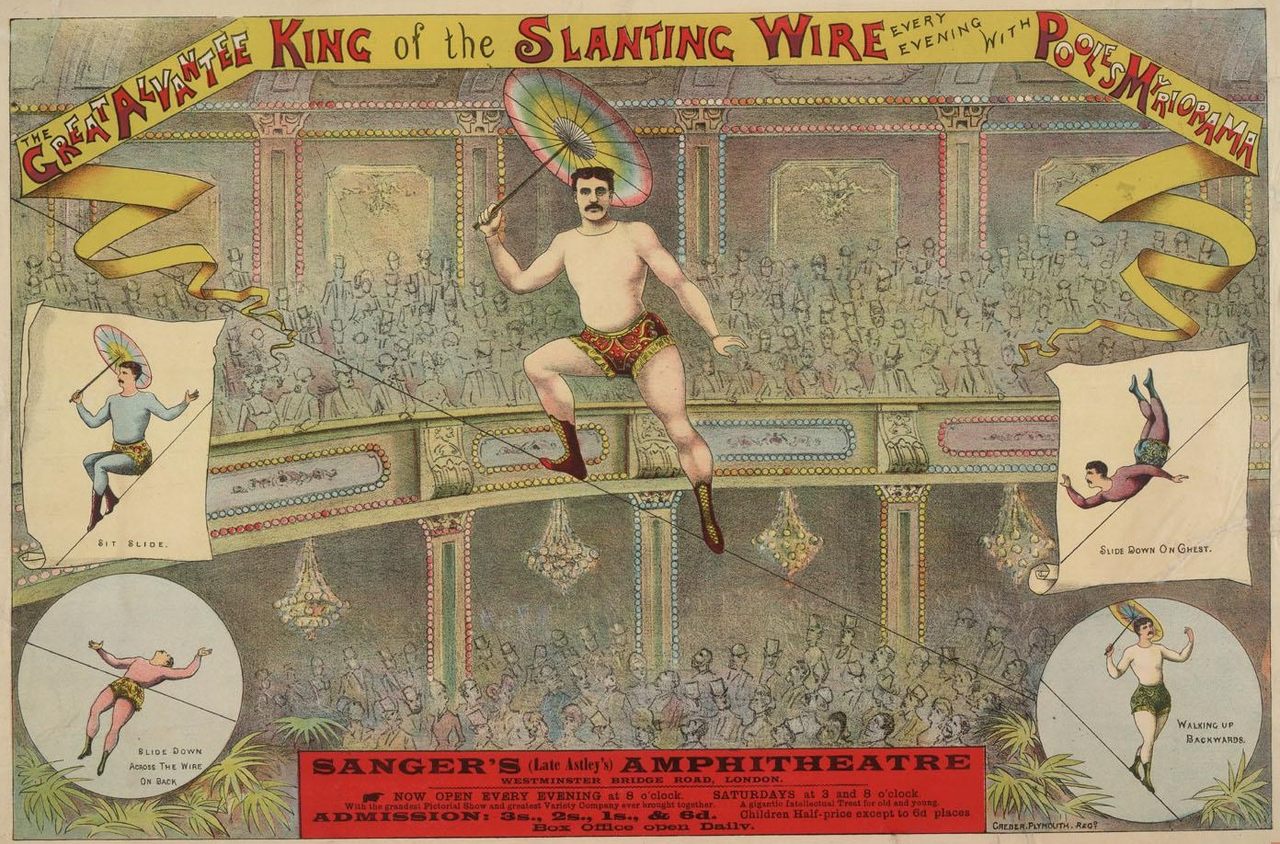 "The Great Alvantee, King of the Slanting Wire".