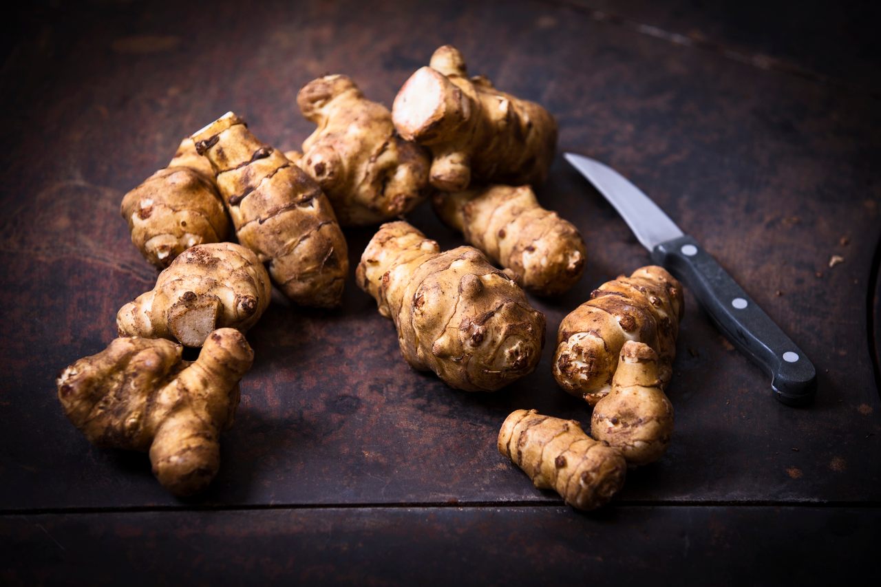 Jerusalem artichokes are easy to grow, but hard to peel and hard to stomach, for those with memories of hardship.