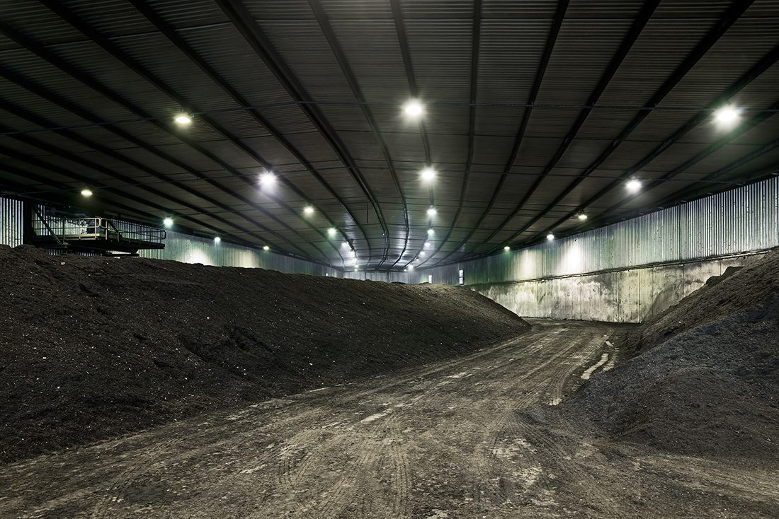 #159 - Compost maturing hall.