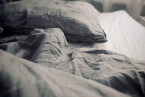 Originally, only the wealthy could afford bed coverings. 