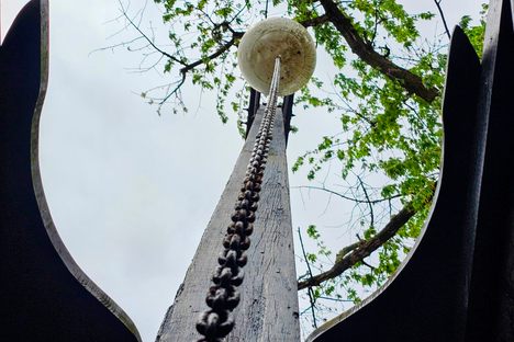 Looking up at the Highball Signal.