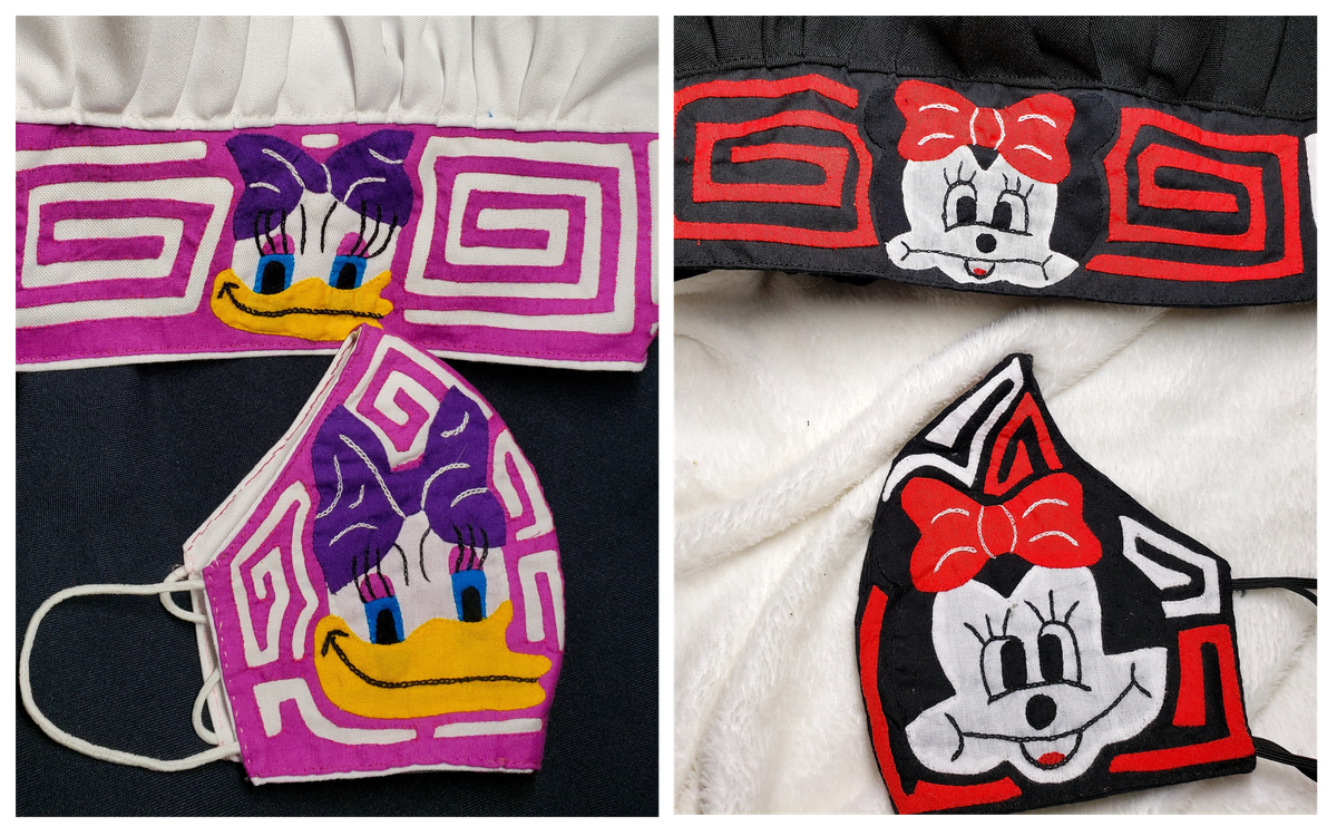 Today, mola artists also make tourist-friendly, commercial molas into facemasks and hair bonnets.
